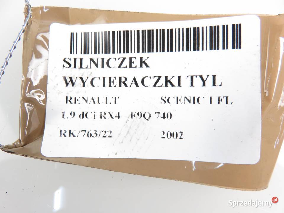 SILNICZEK WYCIERACZKI TYŁ SCENIC I FL