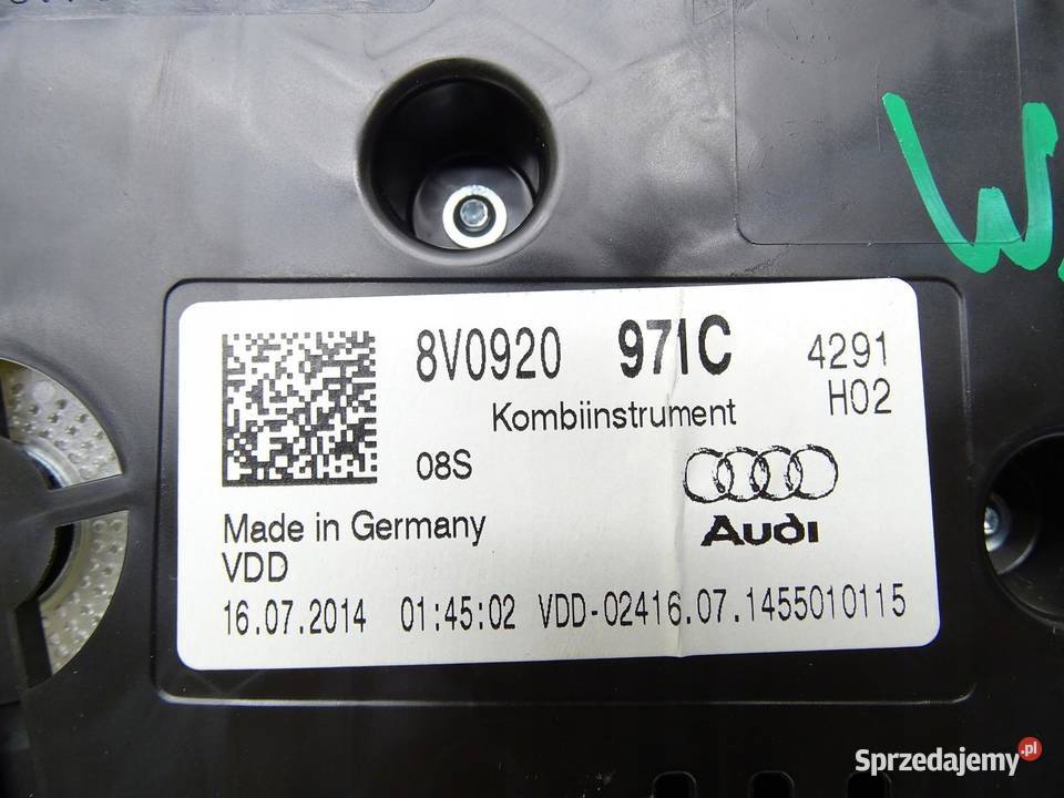 LICZNIK ZEGARY 8V0920971C 14 TSI AUDI A3 8V sprzedam