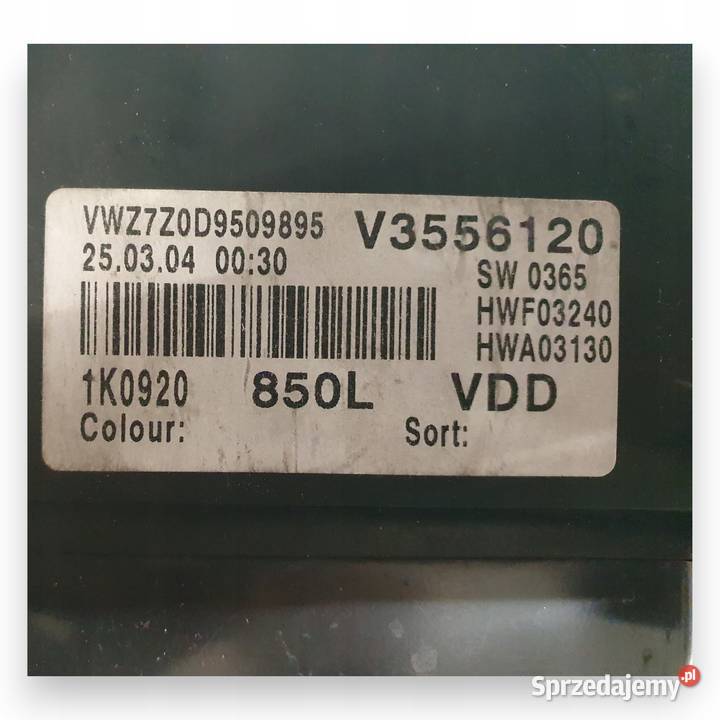 LICZNIK ZEGARY 1K0920850L VW Golf V 19 TDI osobowe