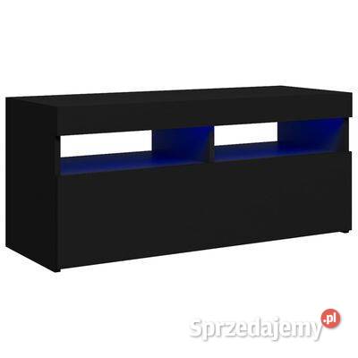 vidaXL Szafka pod TV z oświetleniem LED czarna Warszawa