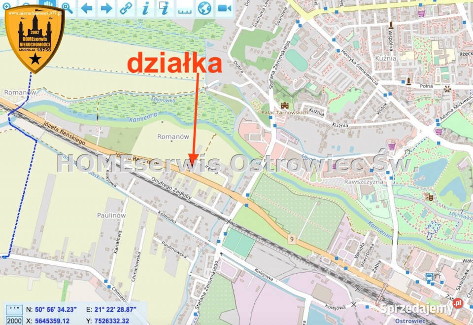 Działka 1117m2 Ostrowiec Świętokrzyski sprzedam