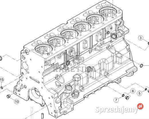 CLAAS Arion 610 660 Blok Silnika CZĘŚCI Jastrzębniki