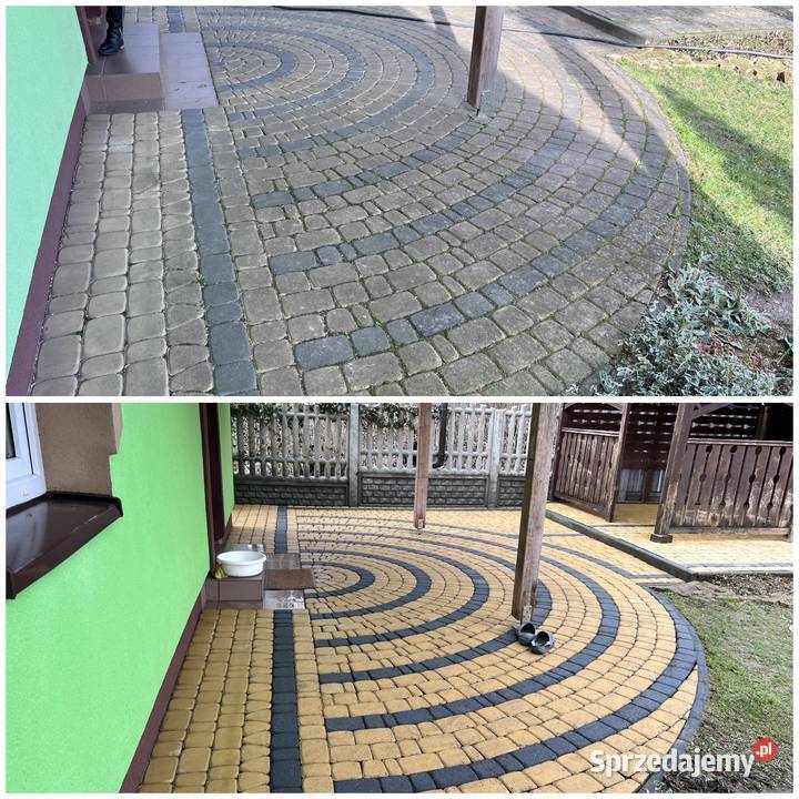 Mycie i czyszczenie kostki Brukowej