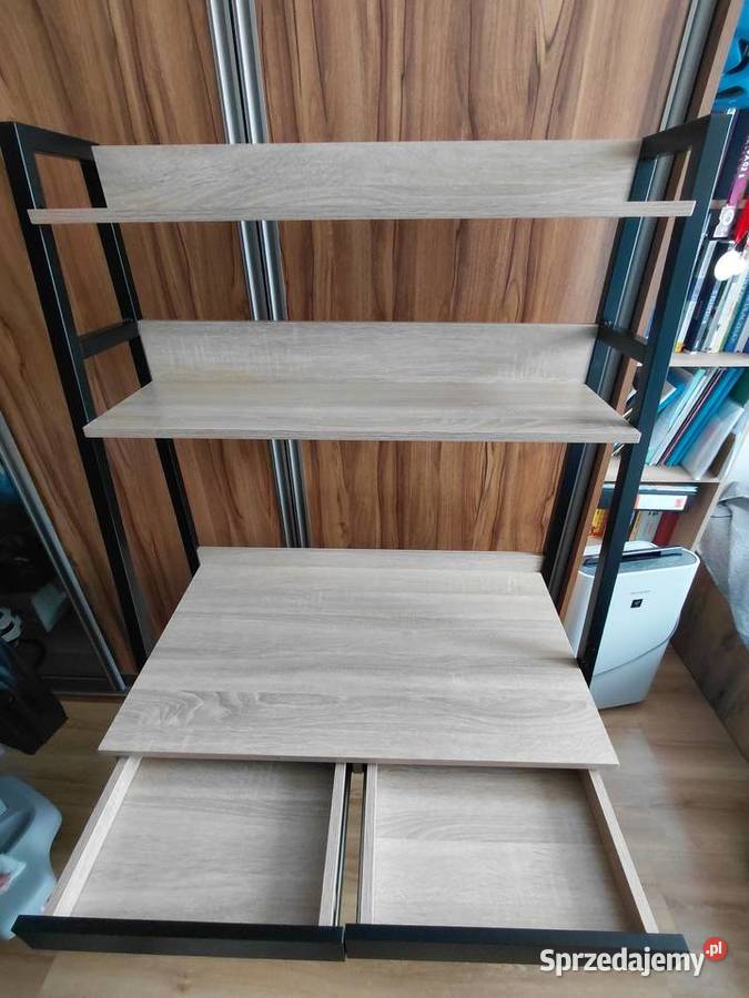 Regał biurko z półkami dąb sonoma stan idealny Biurka mazowieckie