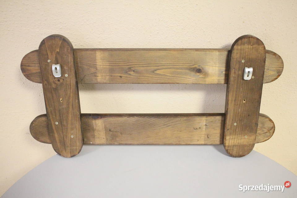 Drewniany stylowy wieszak piękne zdobienie Pszczyna