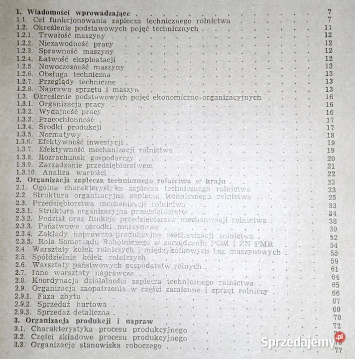 Organizacja zaplecza technicznego rolnictwa S twarda lubelskie Chełm