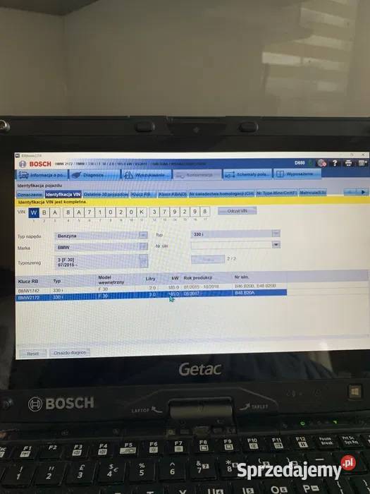 BOSCH DCU 220 tablet laptop KTS 560 590 EPS FSA sprzedam