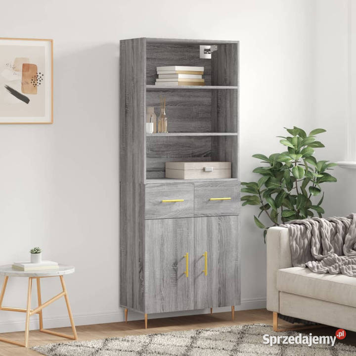 Witrynka szary dąb sonoma 695x34x180 materiał Warszawa sprzedam