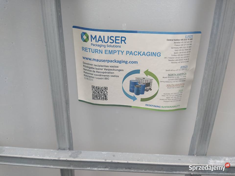 IBCZbiornikPojemnik Mauzer1000 DPPL NOWY Radziszów