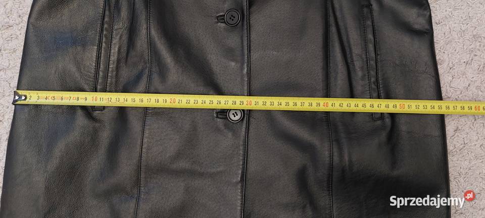 Skórzany płaszcz damski rozmiar XL stan Rozmiar 42(XL)