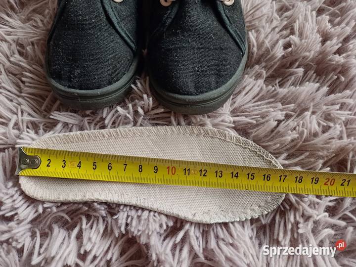 Trampki czarne dziewczęce 28 17cm Płock