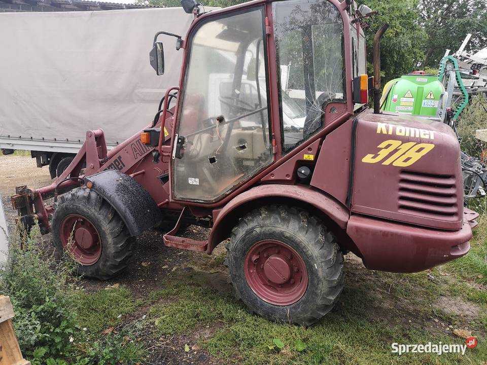 Kramer allrad 318 ładowarka lyzkokrokodyl widły Trzyciąż