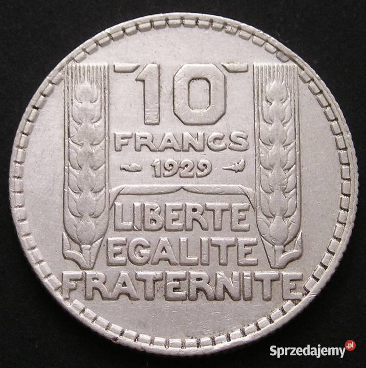 Francja 10 franków 1929 SREBRO łódzkie Łódź