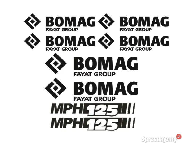 Naklejki oklejenie BOMAG MPH 125 Zamiennik