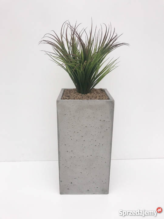 Donica betonowa 30x30x70 beton architektoniczny wielkopolskie Rawicz