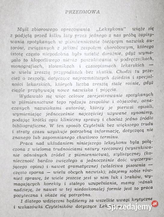 Leksykon zespołów i objawów chorobowych Chełm sprzedam