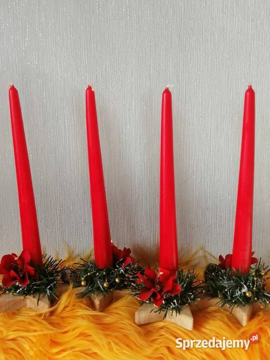 Adwentnik stroik świąteczny Dekoracja stołu Katowice