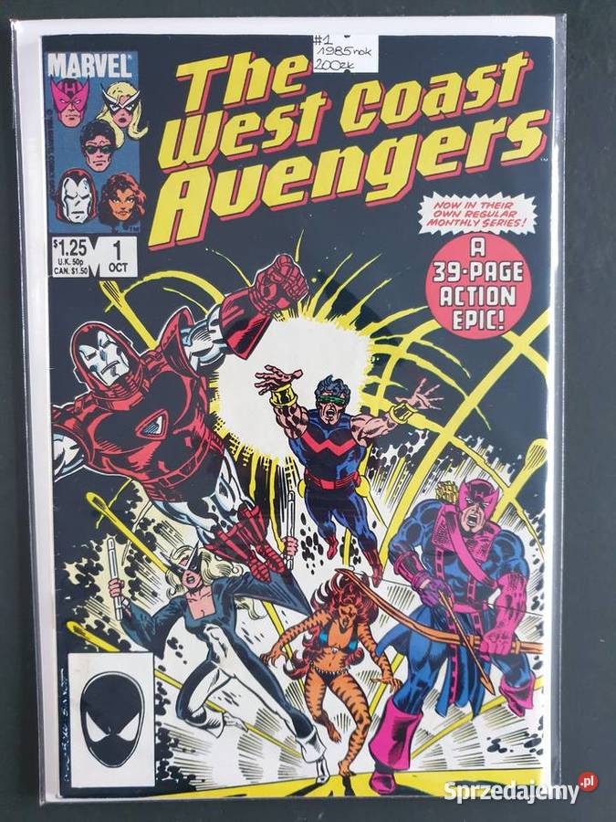 The West Coast Avengers 8 komiksów Marvel USA Superbohaterowie Gdynia