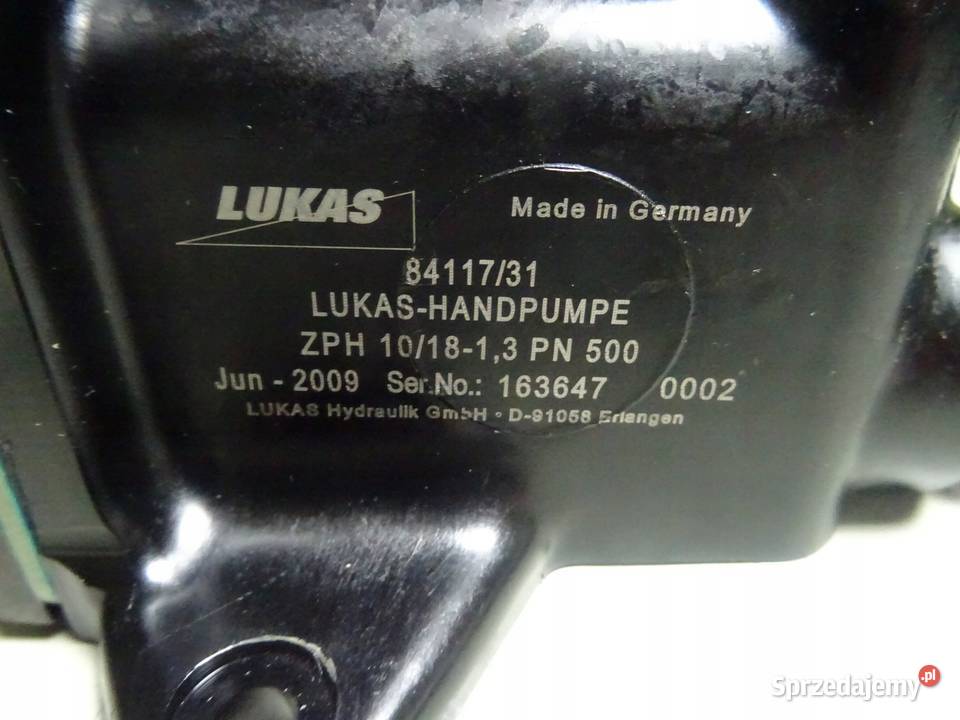 POMPA HYDRAULICZNA RĘCZNA LUCAS ZPH 101813 Wąchock