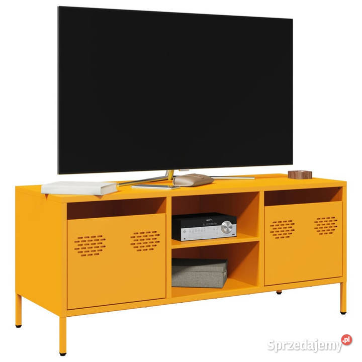 Szafka RTV żółta 1015x39x435 stal walcowana na mazowieckie Warszawa