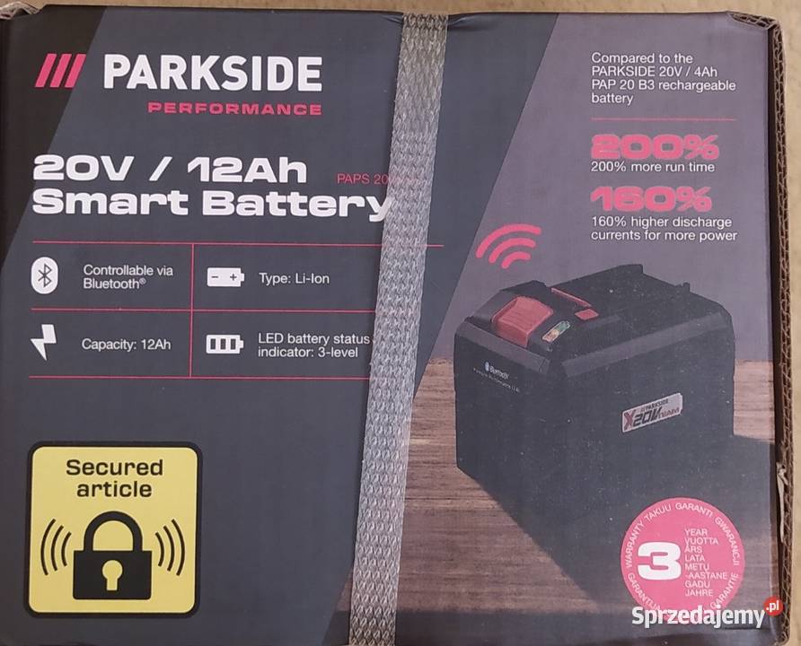Akumulator Smart PARKSIDE 20V 12Ah PAPS 2012 A1 łódzkie Łódź
