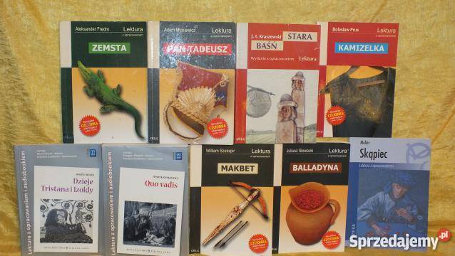 Zestaw lektur liceum z audiobookiem i nie Inowrocław sprzedam