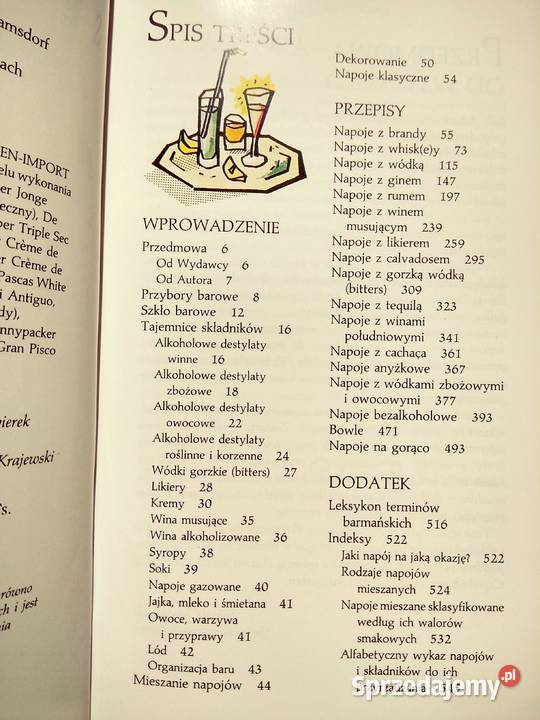 Koktajle alkoholowe książki antykwariaty 2 Warszawa