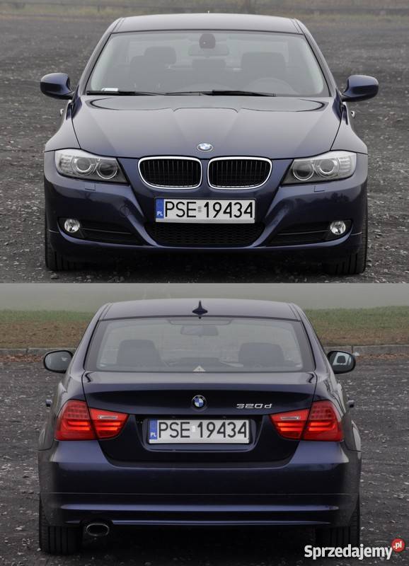 BMW Seria 3 BMW 320d 163 Navipolskie menu welurowa tapicerka Śrem