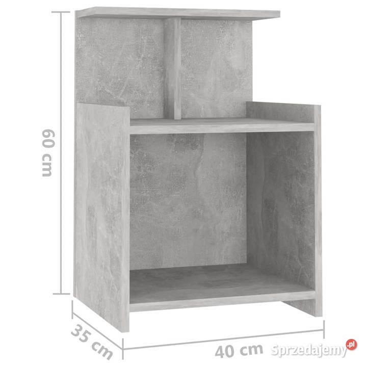 Szafka nocna szarość betonu 40x35x60 WM806183 Warszawa sprzedam