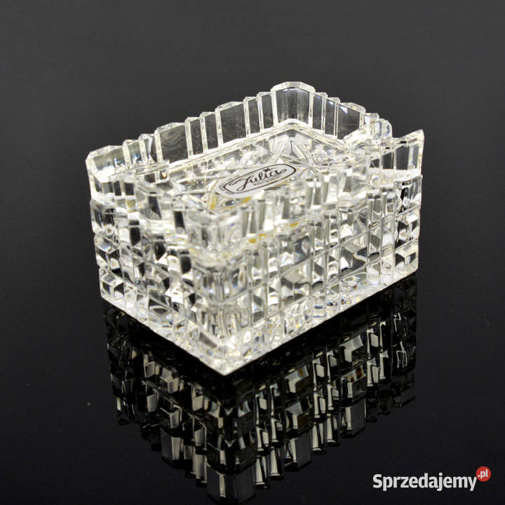 Popielnica z papierośnicą Huta Szkła Julia Porcelana i szkło Warszawa