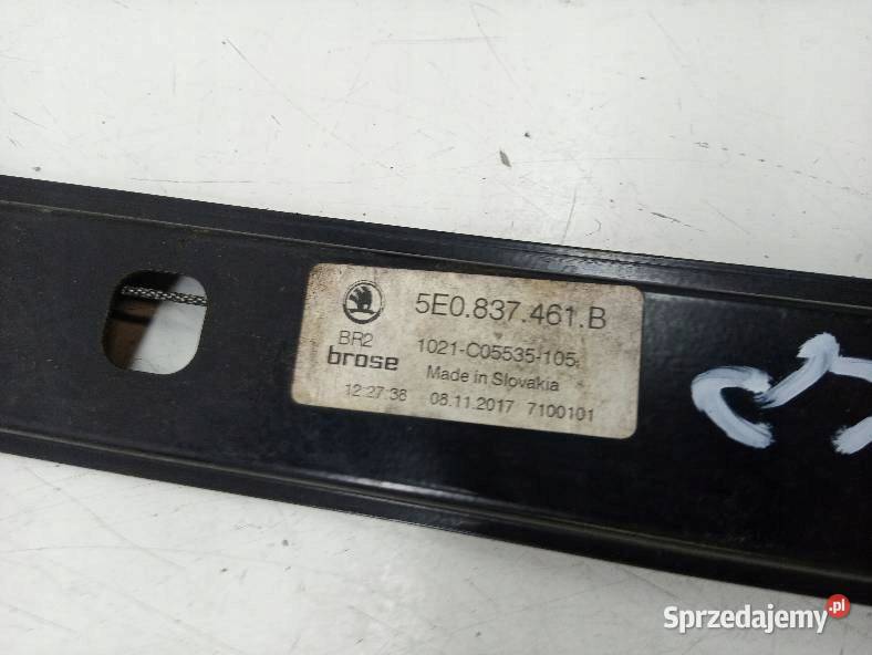 MECHANIZM SZYBY LEWY PRZÓD HB 5E0837461B