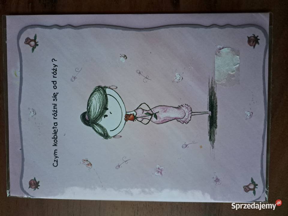 Kartka z kopertą Różowa Czym kobieta różni się Warszawa