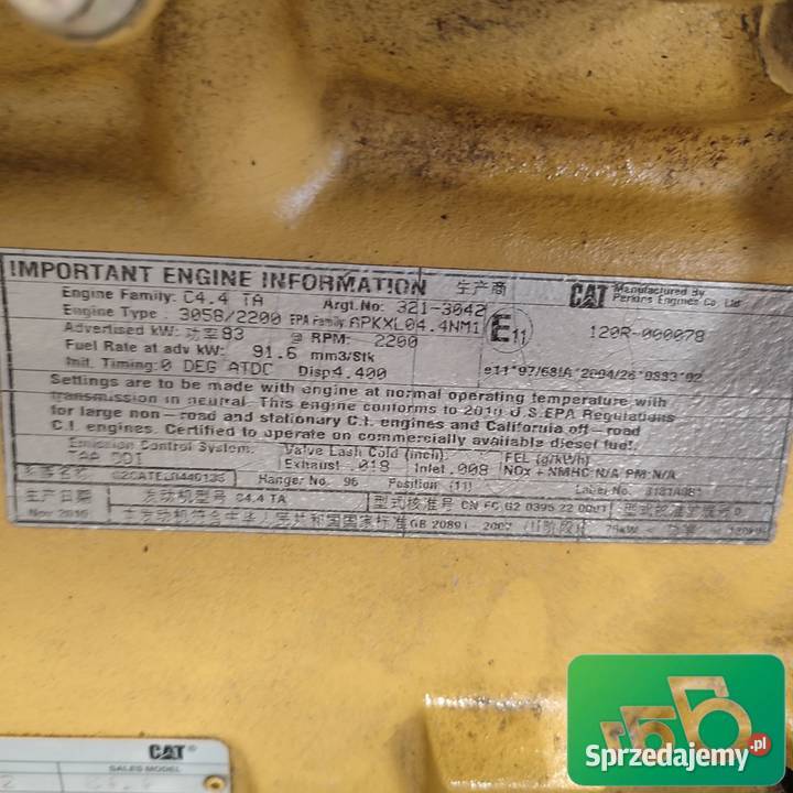 Silnik Perkins RJ CAT TH 336 Wilkowo