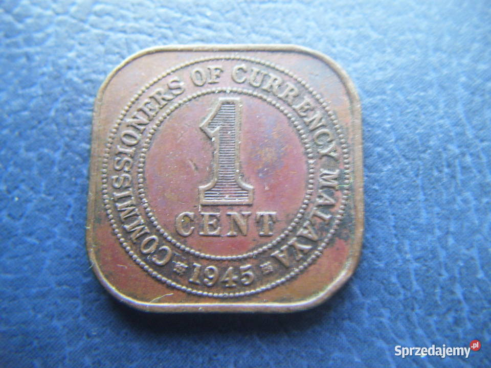 Stare monety 1 cent 1945 Malaje Lesko sprzedam