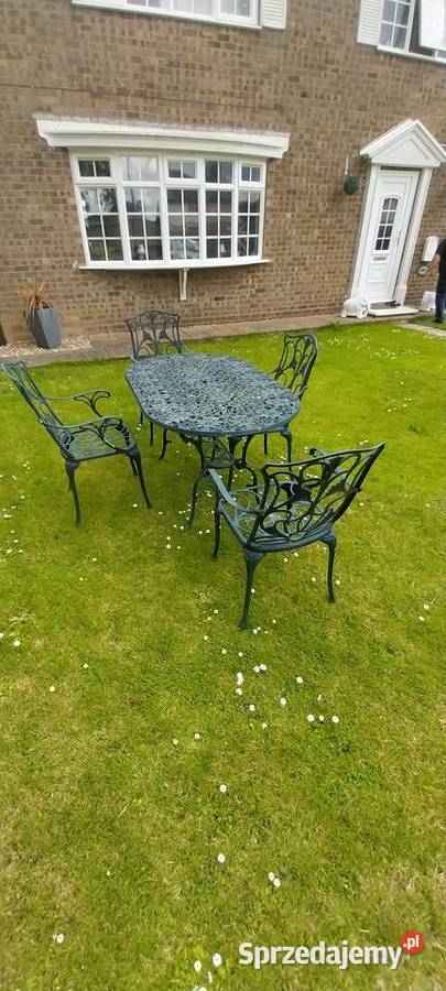 Unikatowy komplet mebli ogrodowych zestaw Ciepielów