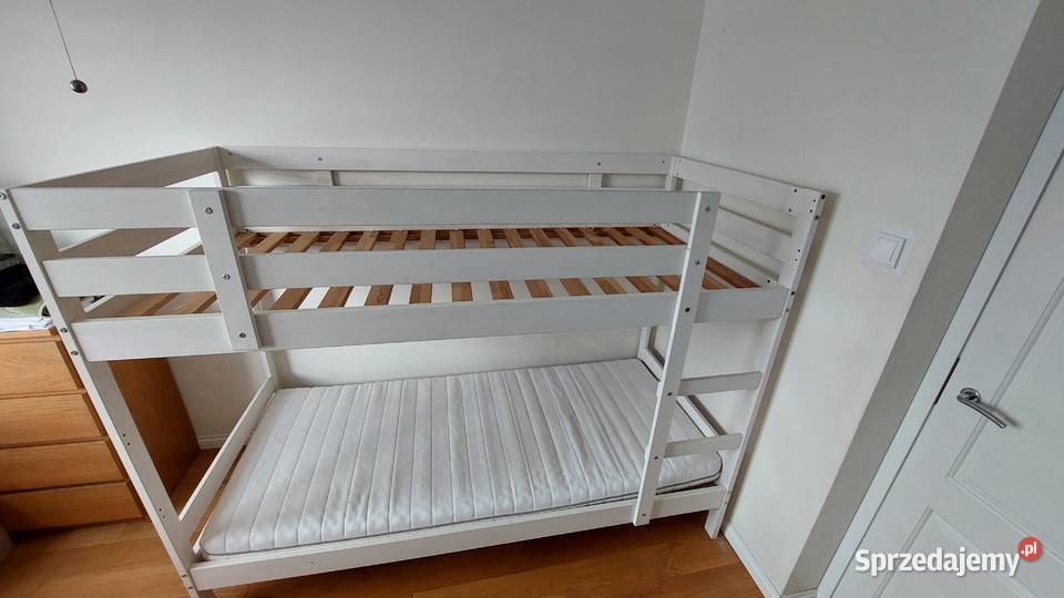 Łóżko piętrowe Mydal IKEA białe Warszawa