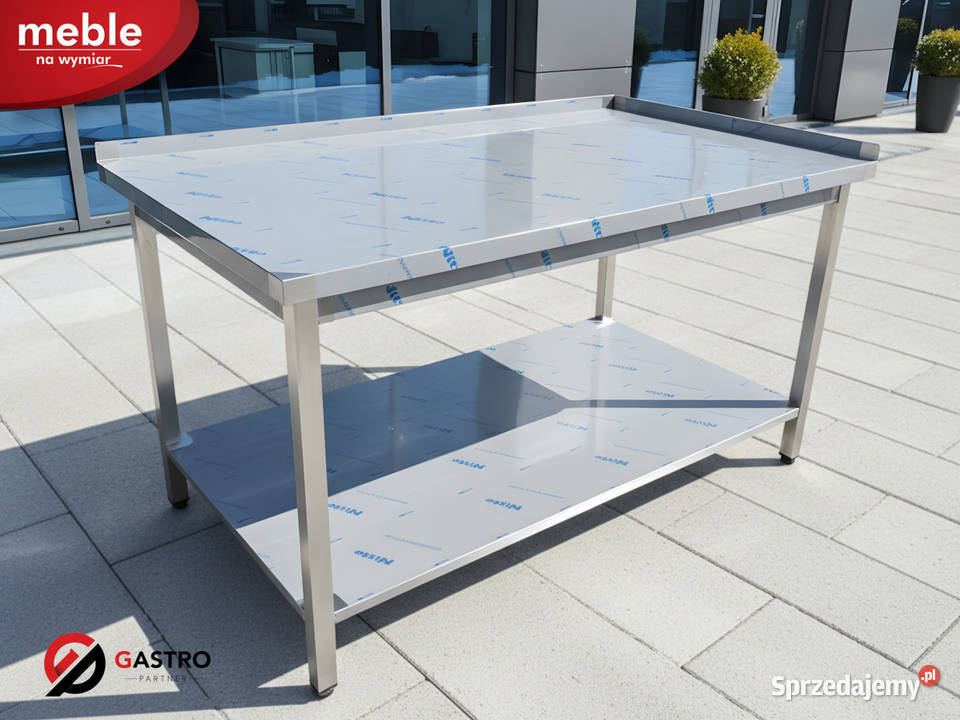 Stół przyścienny gastronomiczny z półką spawany Ostrów Wielkopolski sprzedam