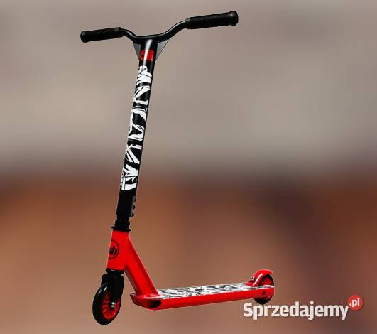 WYCZYNOWA HULAJNOGA Czerwono Czarna Stunt Pro Ełk