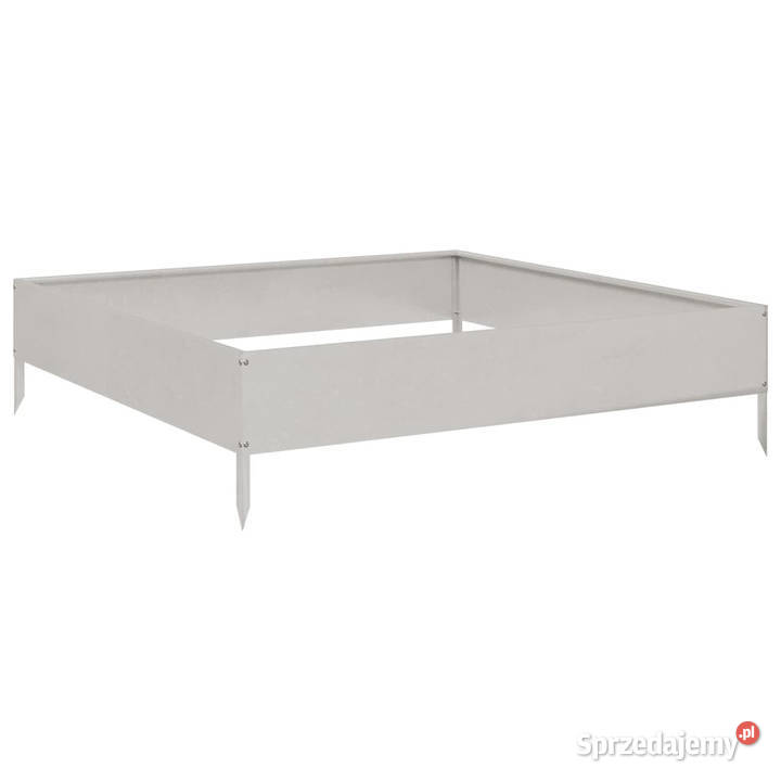 Podwyższona donica 100x100x26 stal nierdzewna Warszawa