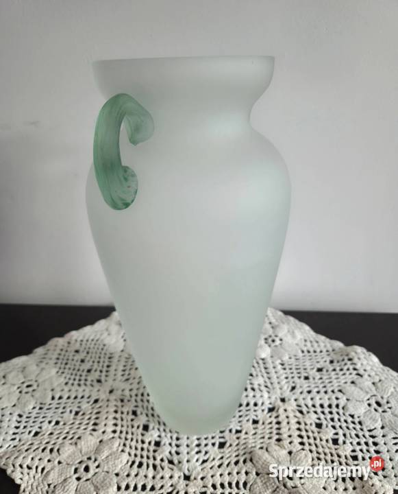 Wazon amfora szkło vintage wielkopolskie