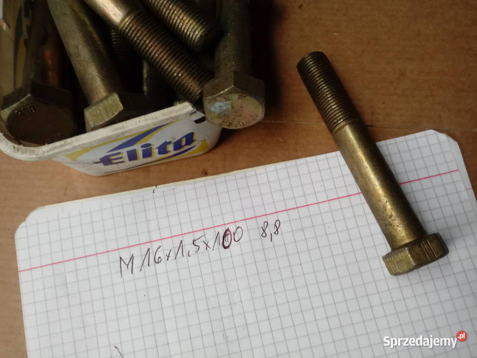 Śruba M16x15x100 kl88 tarczy koła tył Warszawa