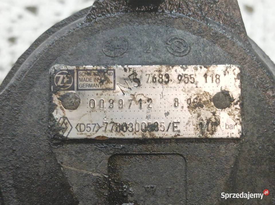 POMPA WSPOMAGANIA 7700300585E 25 D Renault Pompy wspomagania świętokrzyskie