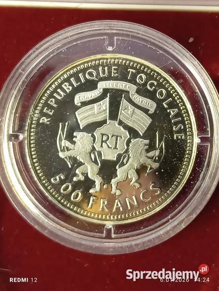 Togo 500 franków 2000 r Żaglowiec Gorch Fock Numizmatyka Warszawa