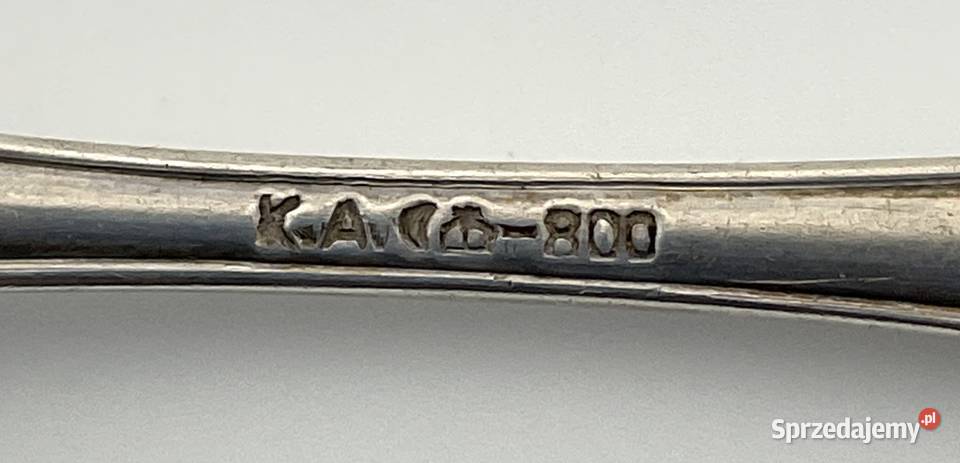 Srebrne łyżeczki deserowe Karl Altermann 800 Kraków