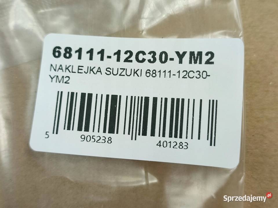 NAKLEJKA SUZUKI NA BAK SUZUKI GSXR 600 2001