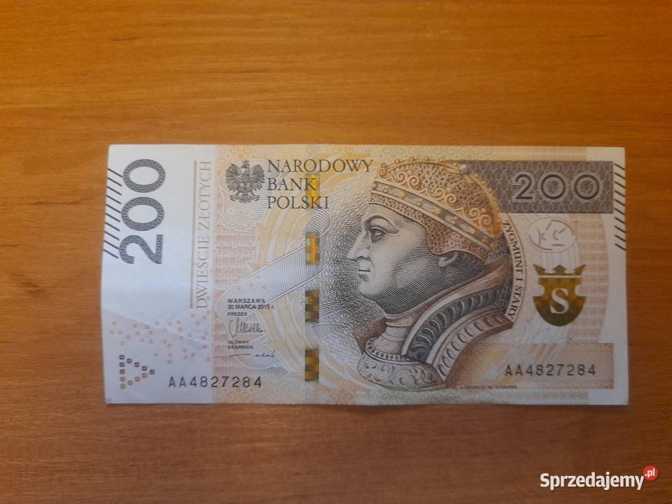 Banknot kolekcjonerski o nominale 200 Oleśnica