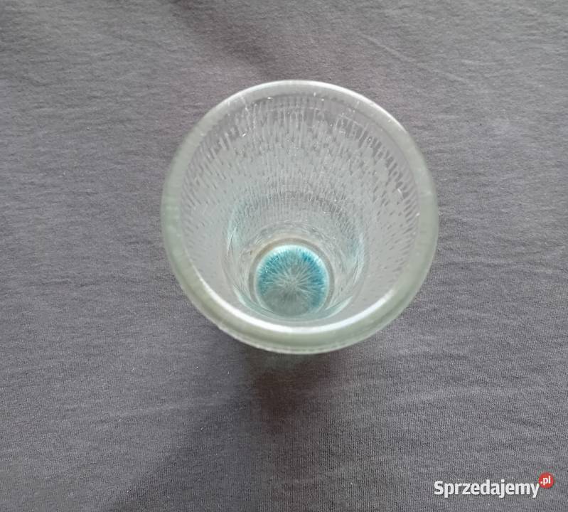 Wazon Sklo Union lata 70e Szkło mrożone Koźminek