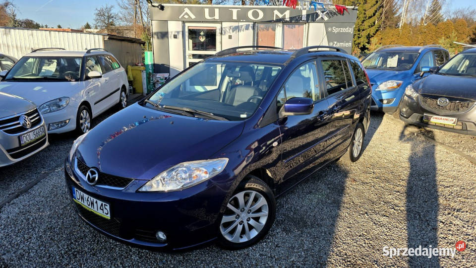 Mazda 5 20 z LPG ŚLICZNA 7Os Zadbana GWARANCJA wielofunkcyjna kierownica 5 Świdnica