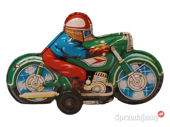 Motocyklista Stara Japońska Blaszana Zabawka Rzeszów sprzedam