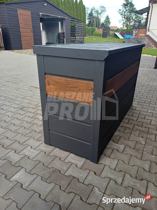 Zabudowa koszy na śmieci wiata śmietnikowa Łuków